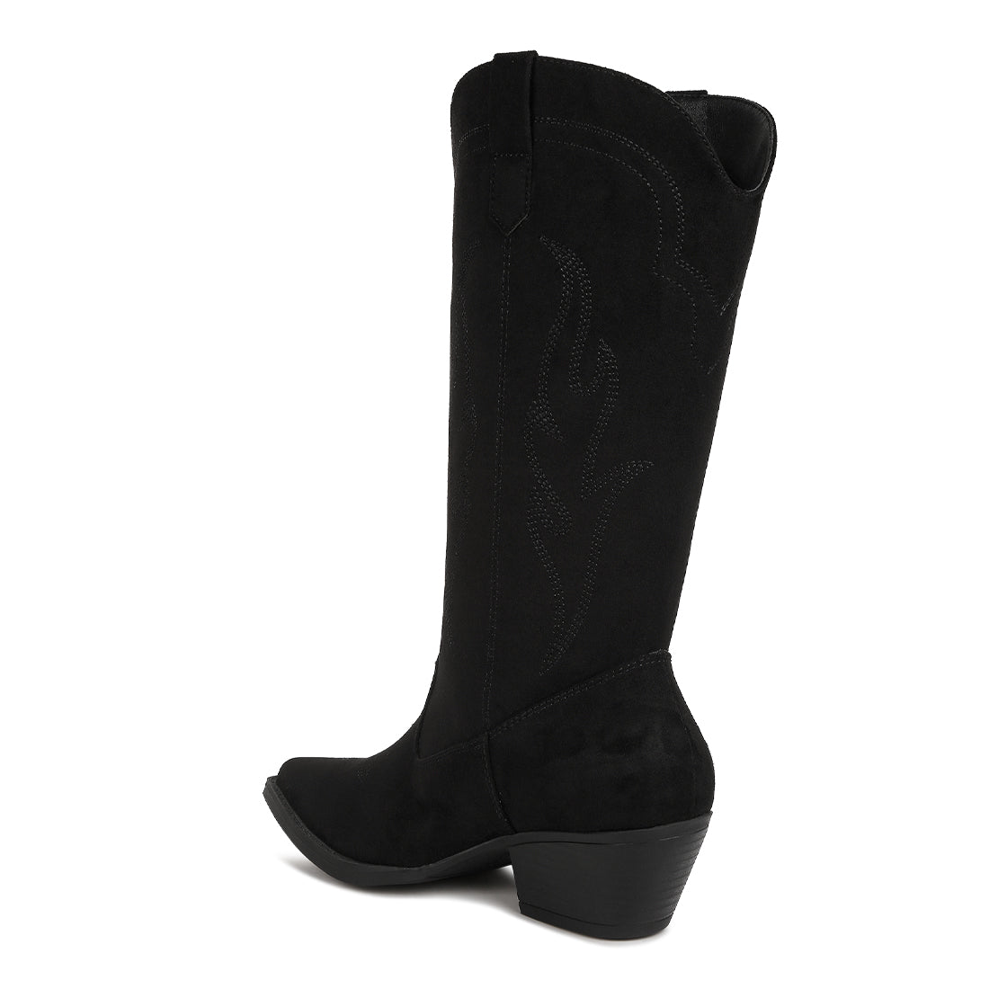 Ginni Embroidered Calf Boots#color_black