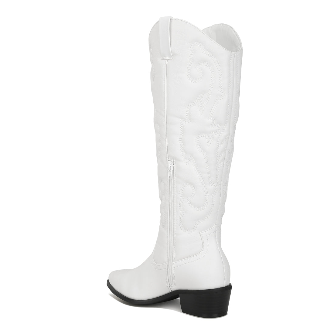 reyes patchwork studded cowboy boots#color_white