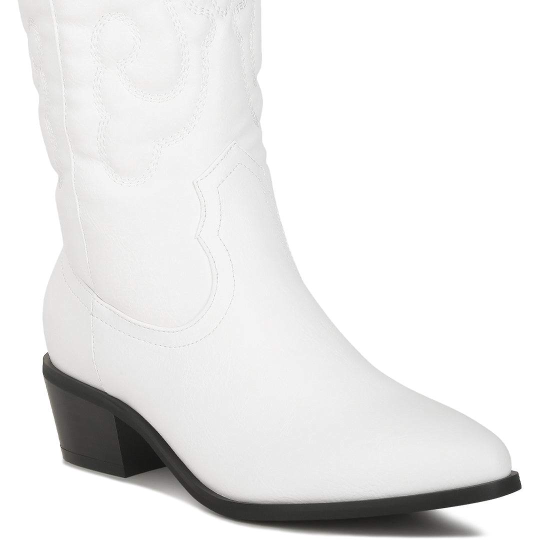 reyes patchwork studded cowboy boots#color_white