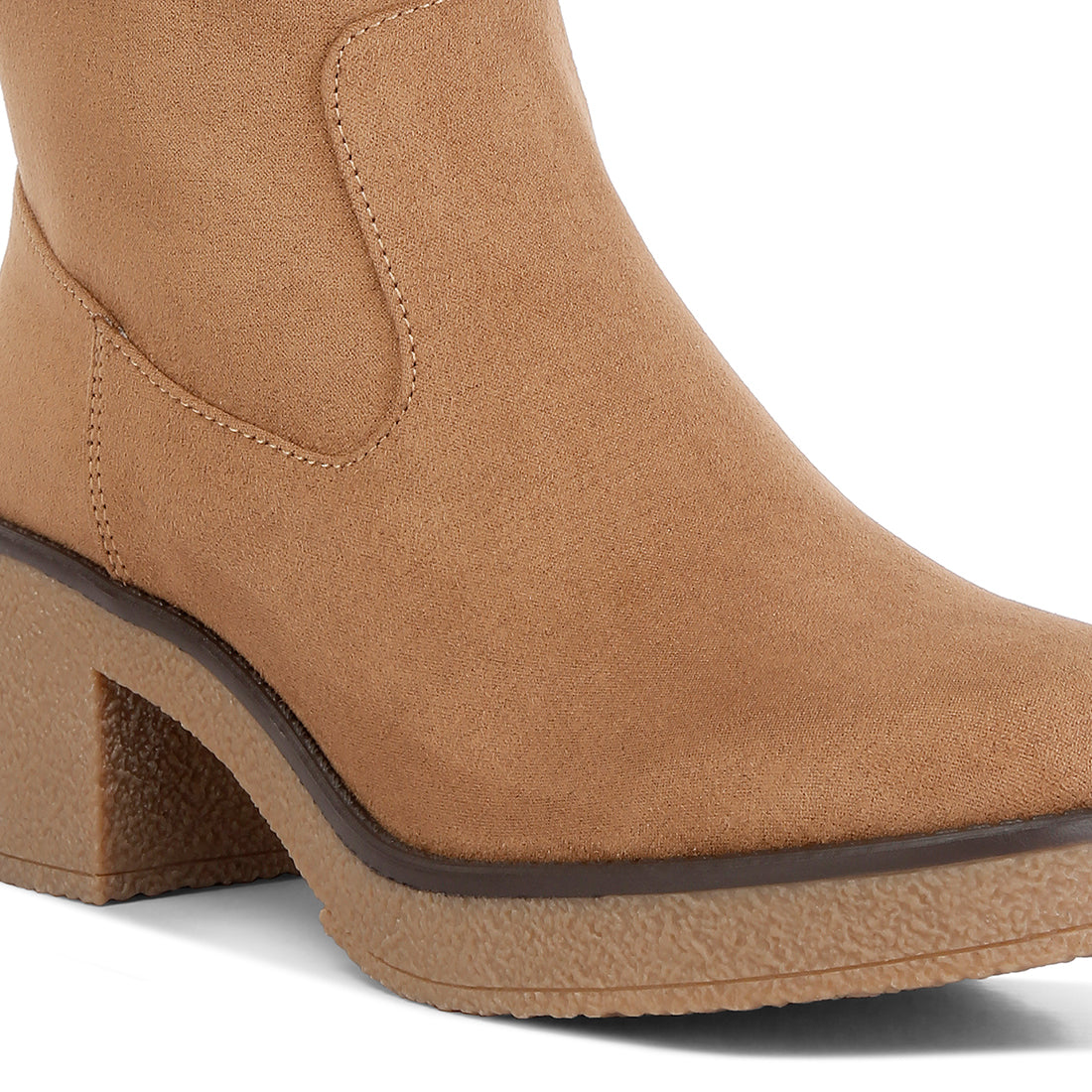 block heel micro suede boots#color_tan