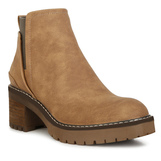 Chunky Heel Ankle Boots