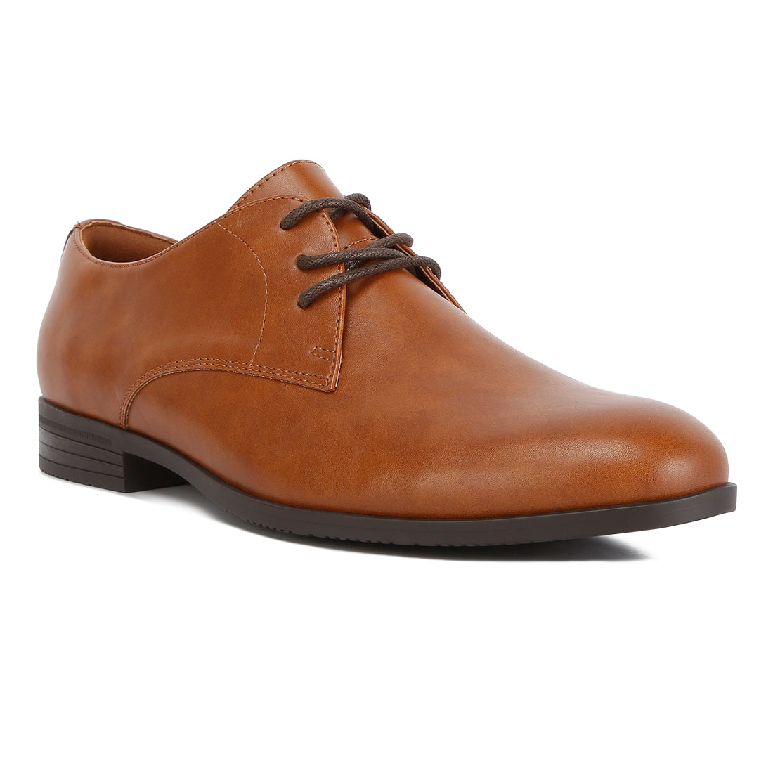 minimalist derby shoes#color_tan