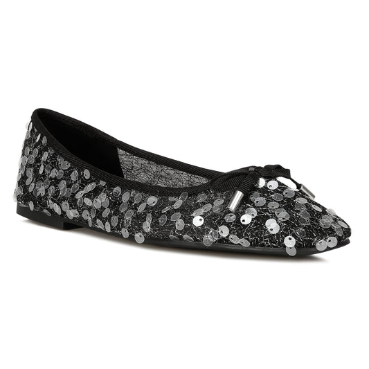 iysander embellished sheer ballet flats#color_black