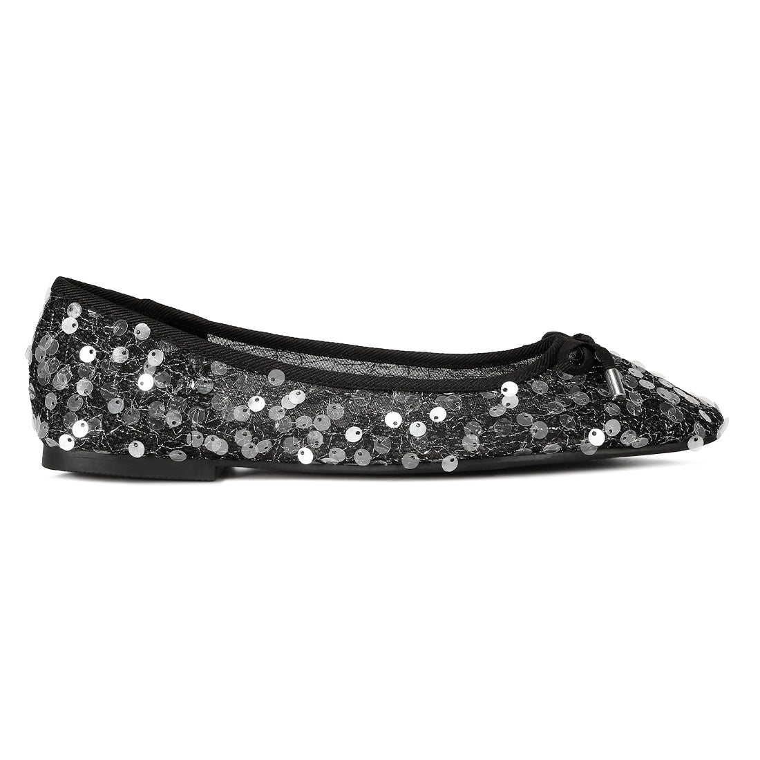 iysander embellished sheer ballet flats#color_black