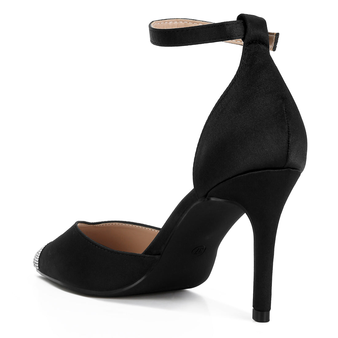 everalda toe cap embellished sandals#color_black