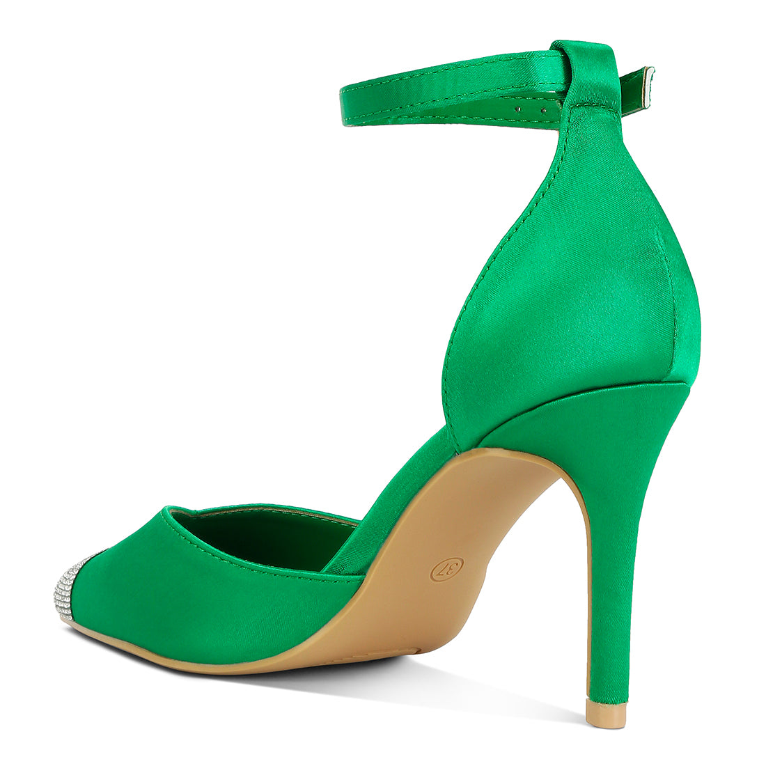 everalda toe cap embellished sandals#color_green