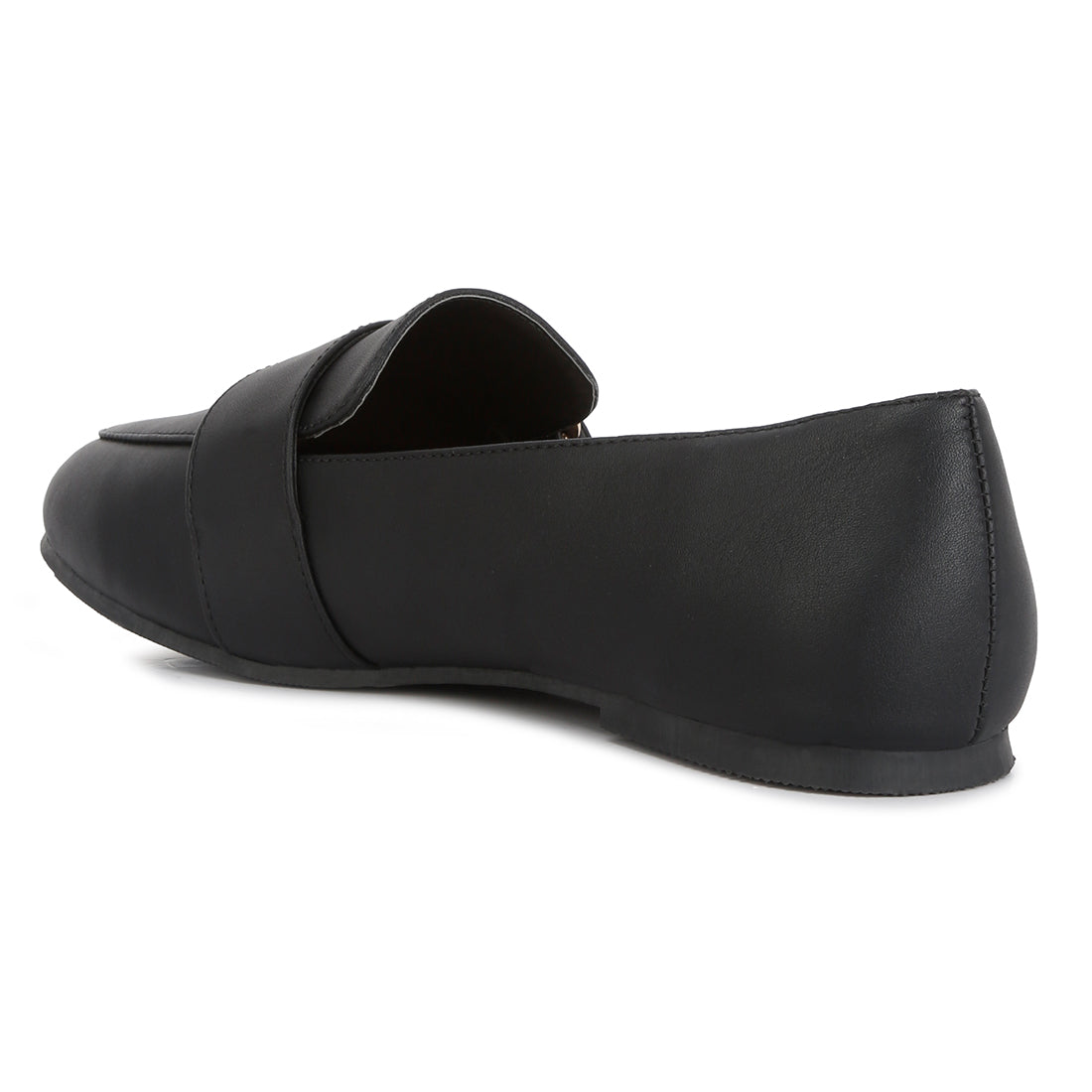 Pin Buckle Detail Loafers