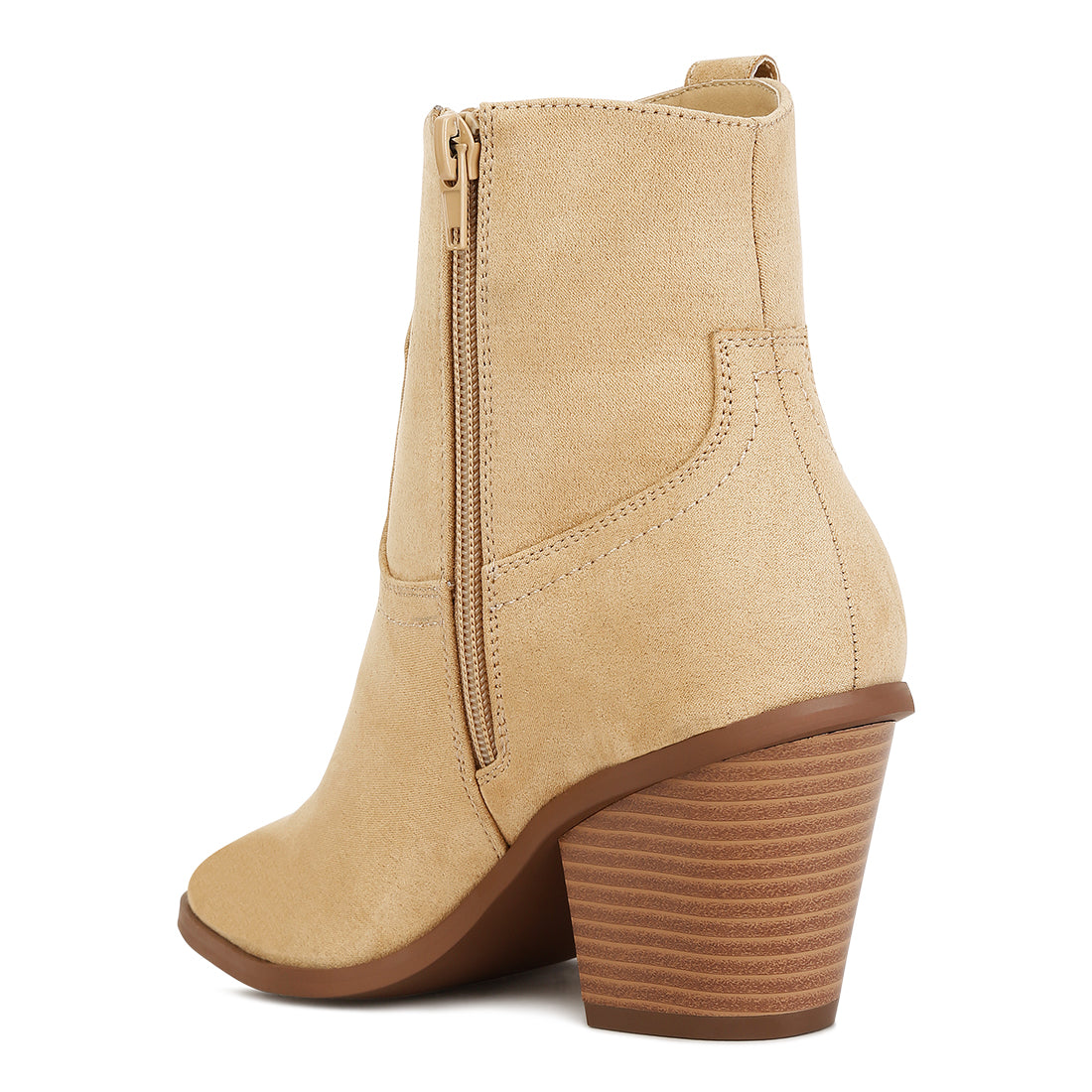 elettra ankle length cowboy boots#color_beige