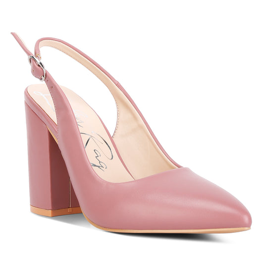 Creidne block heel pointed toe sandals#color_blush