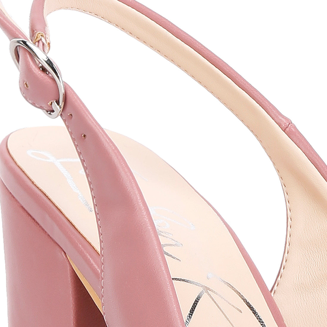Creidne block heel pointed toe sandals#color_blush