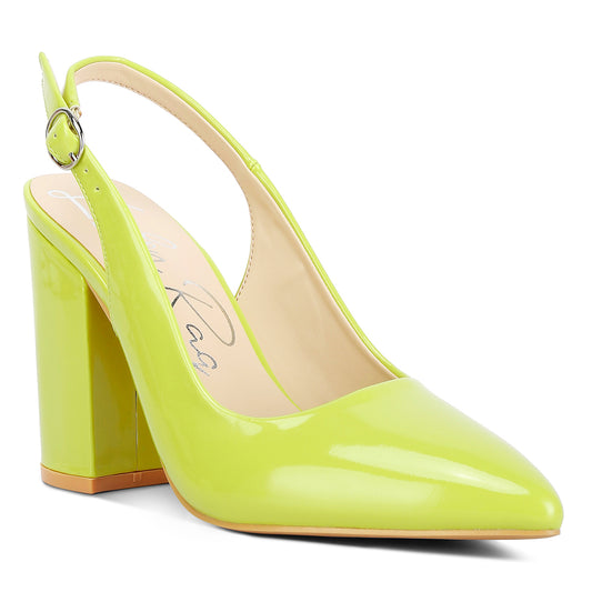 dalaney slingback high block sandals#color_lime