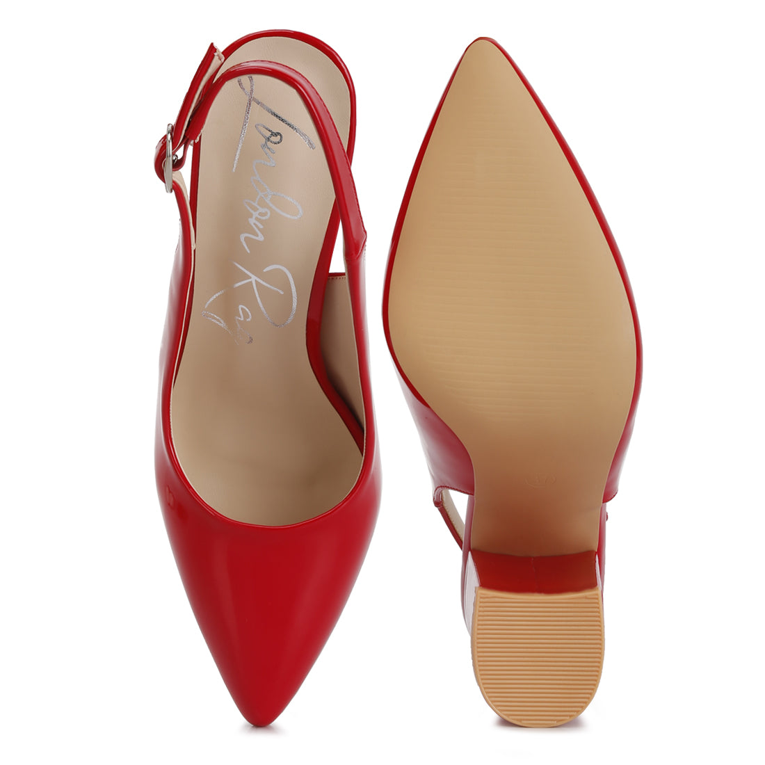 dalaney slingback high block sandals#color_red