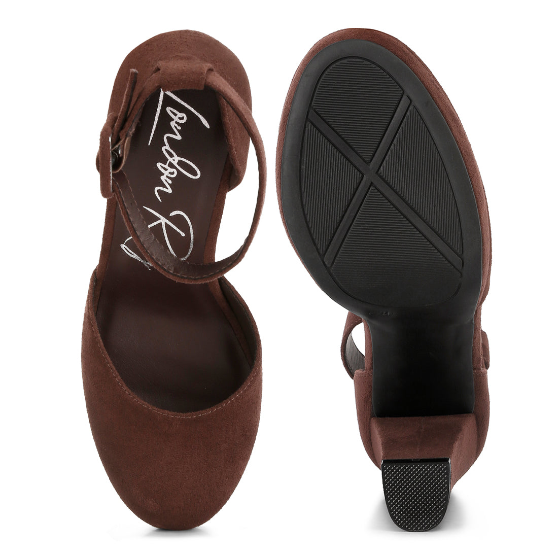 inigo interchangeable ankle strap platform sandals#color_brown