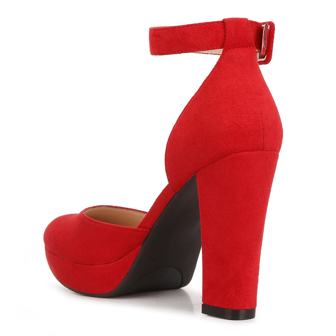 inigo interchangeable ankle strap platform sandals#color_red