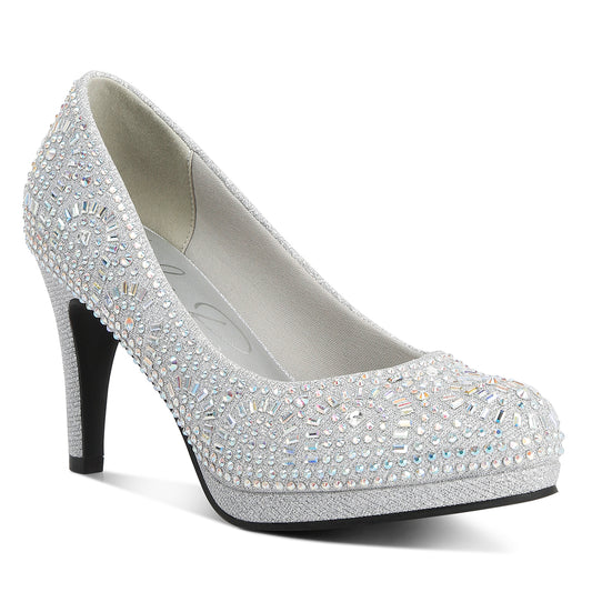 exquisite rhinestone embellished stiletto pumps#color_silver