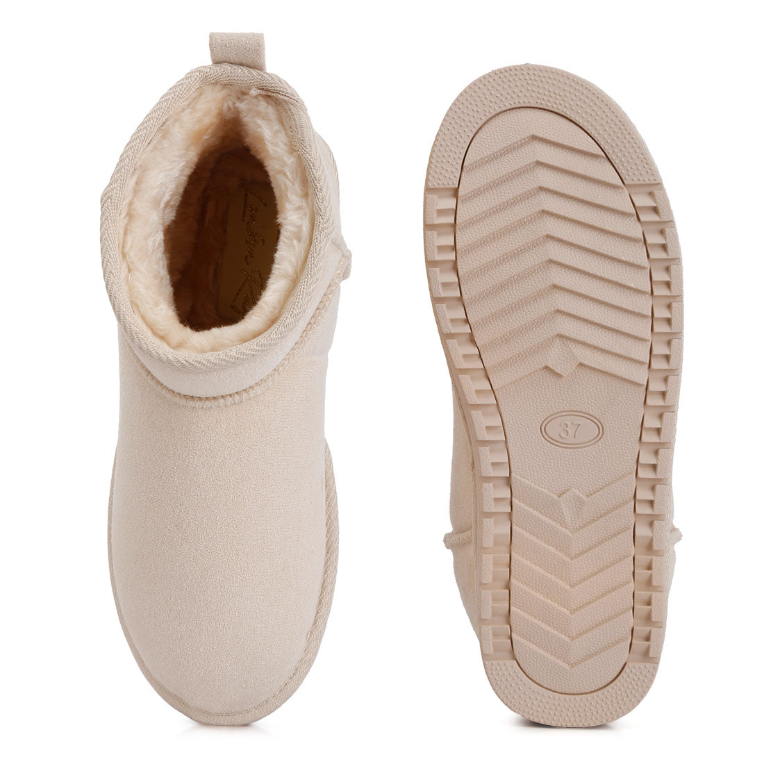 vesper high ankle flat winter boots#color_beige