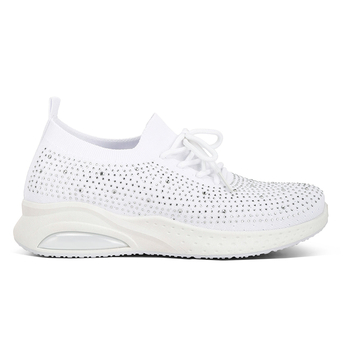 elizha stud embellished sneakers#color_white