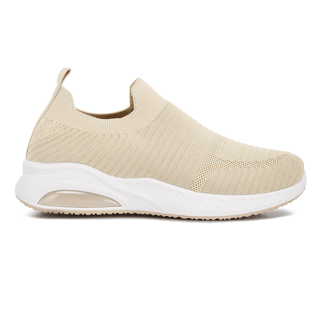 jafna knitted slip on sneakers#color_beige