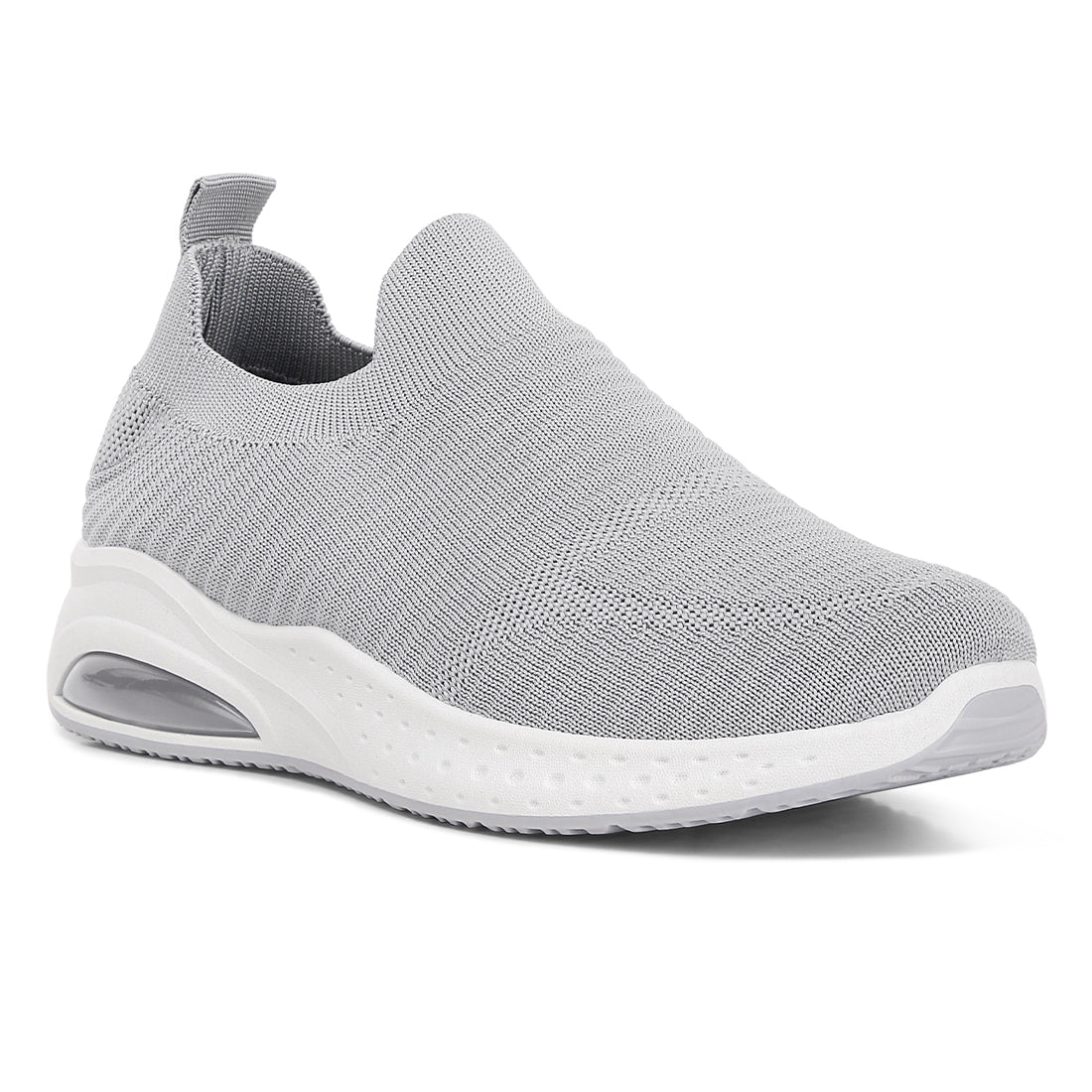 jafna knitted slip on sneakers#color_grey