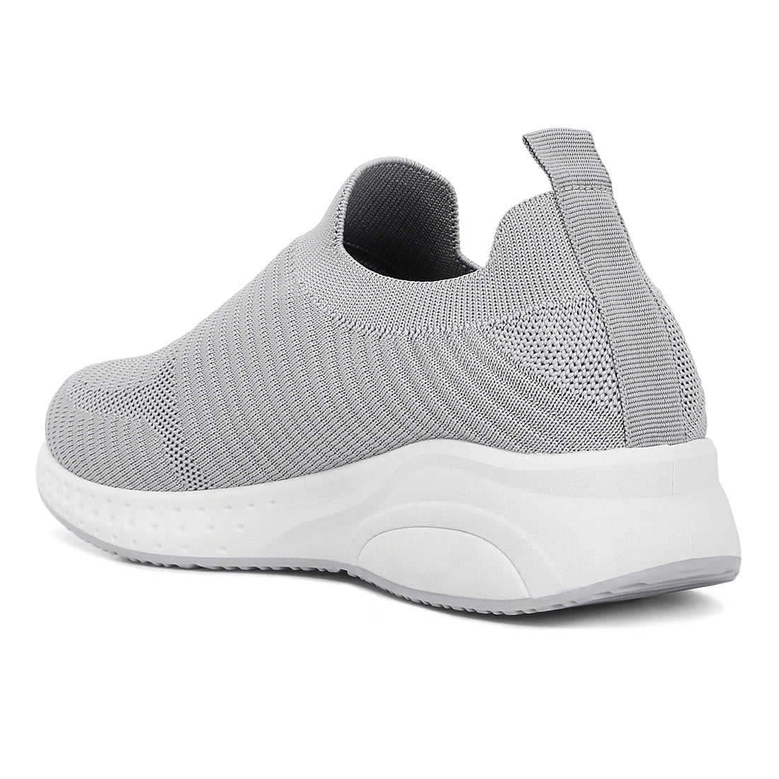 jafna knitted slip on sneakers#color_grey