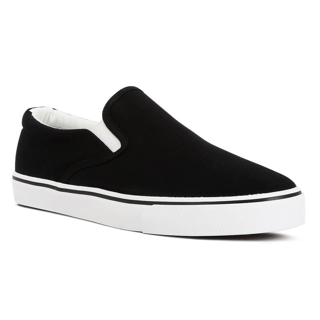 merlin canvas slip on sneakers#color_black