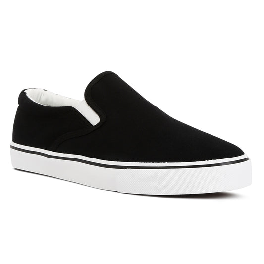 merlin canvas slip on sneakers#color_black