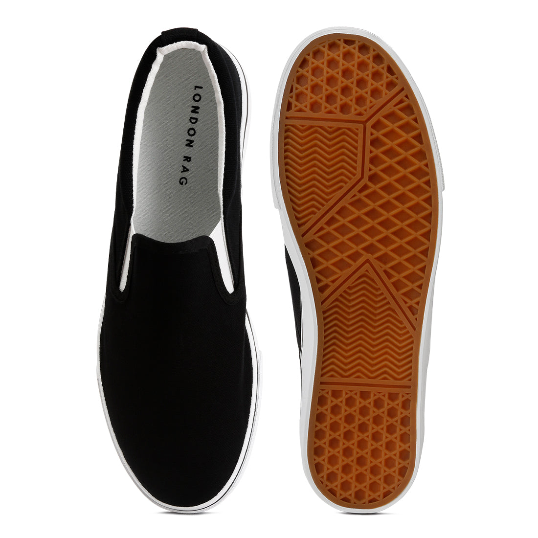 merlin canvas slip on sneakers#color_black