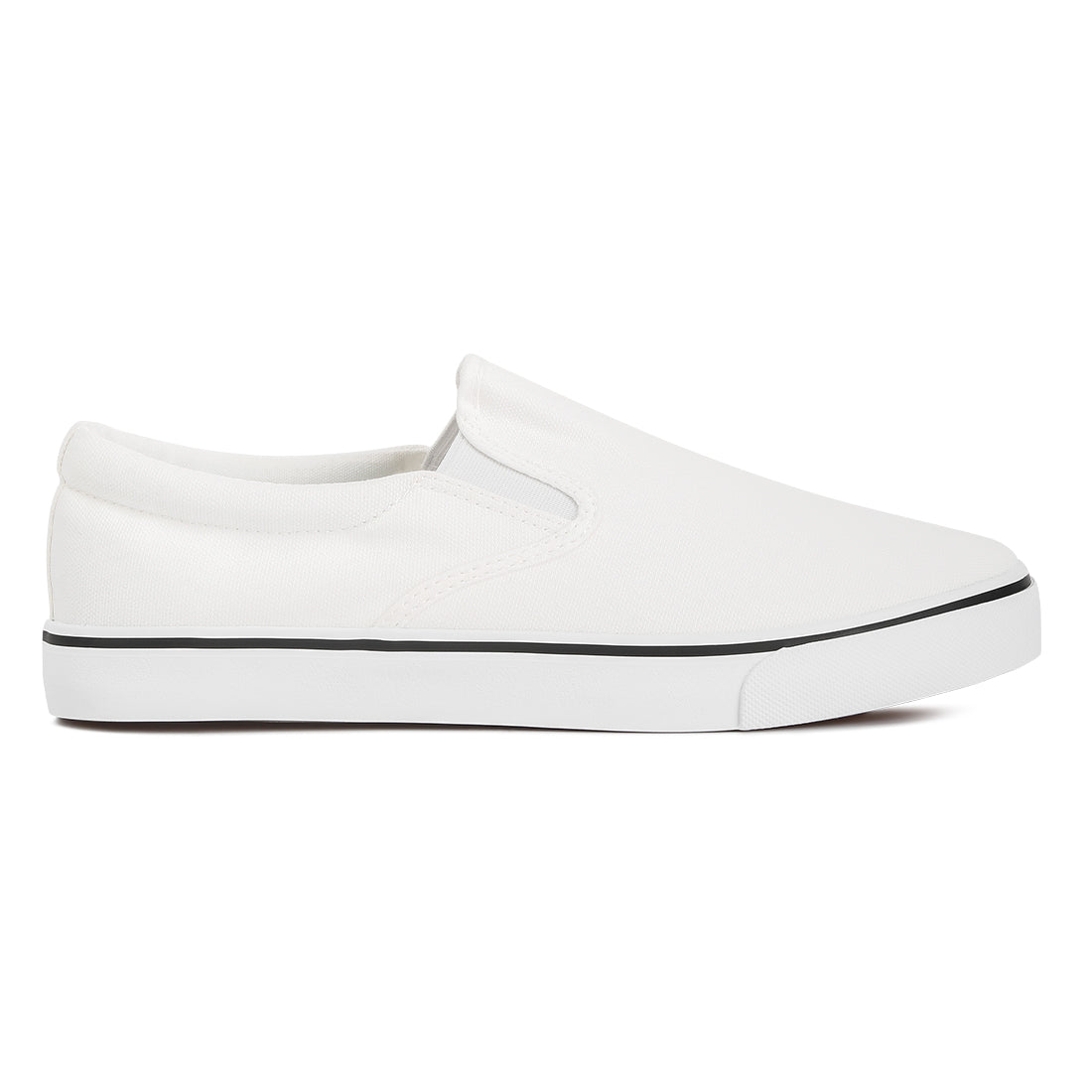 men's canvas slip on sneakers#color_white