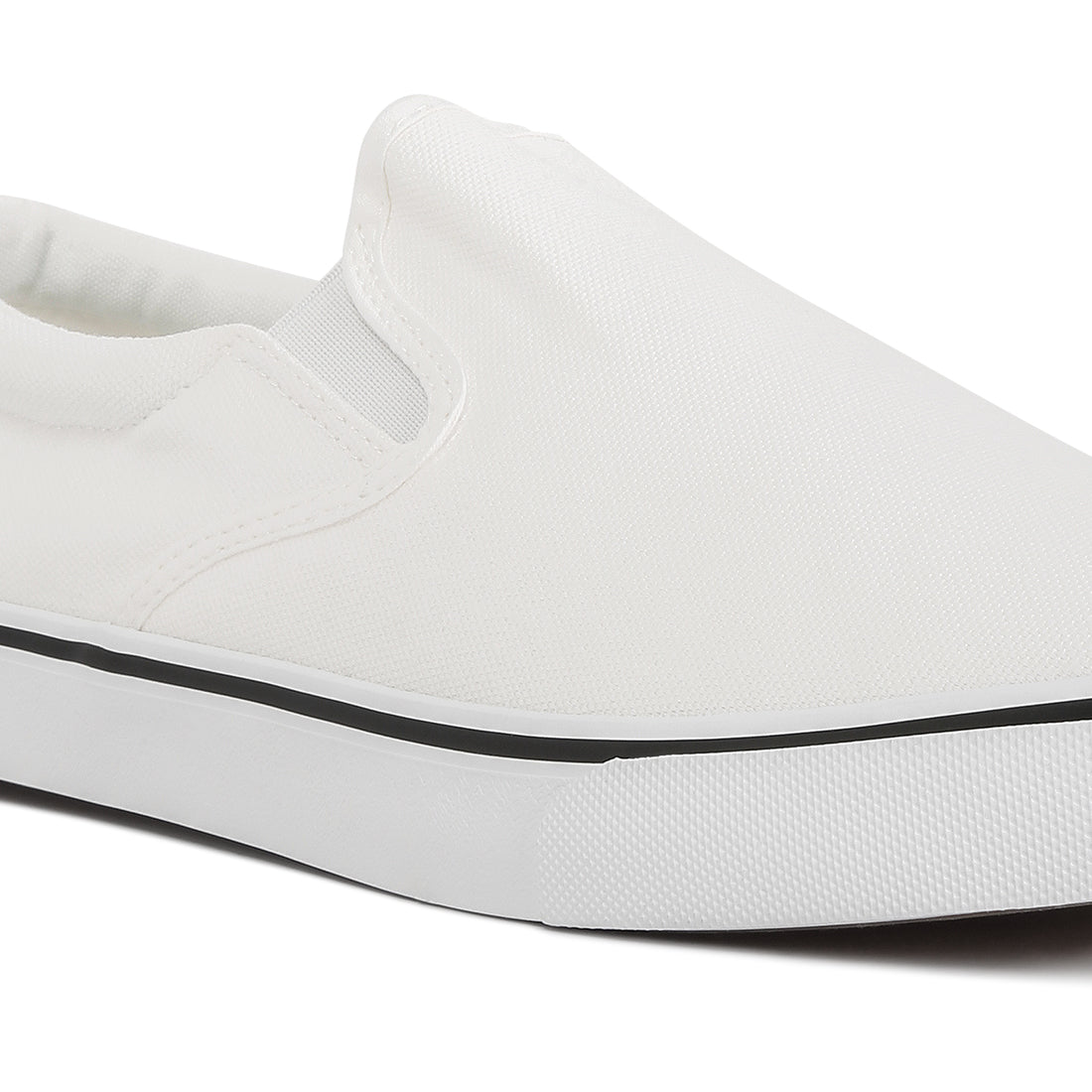 men's canvas slip on sneakers#color_white