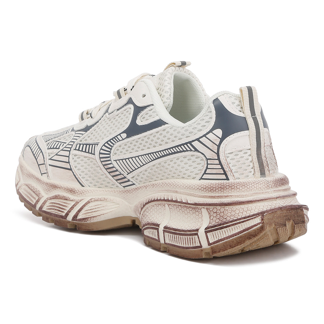 pull tab chunky sole sneaker#color_white