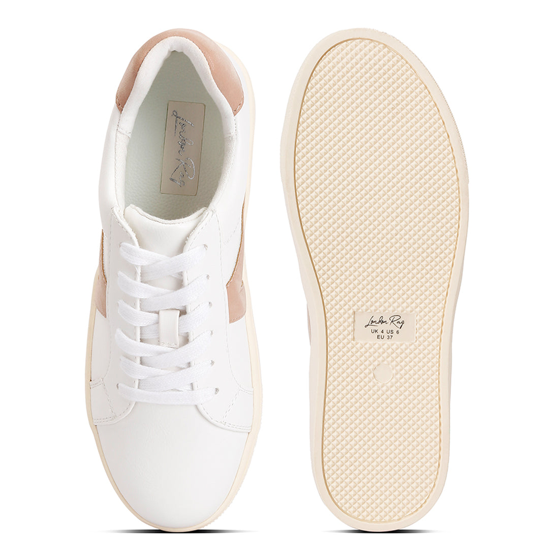 panelling detail casual sneakers#color_blush