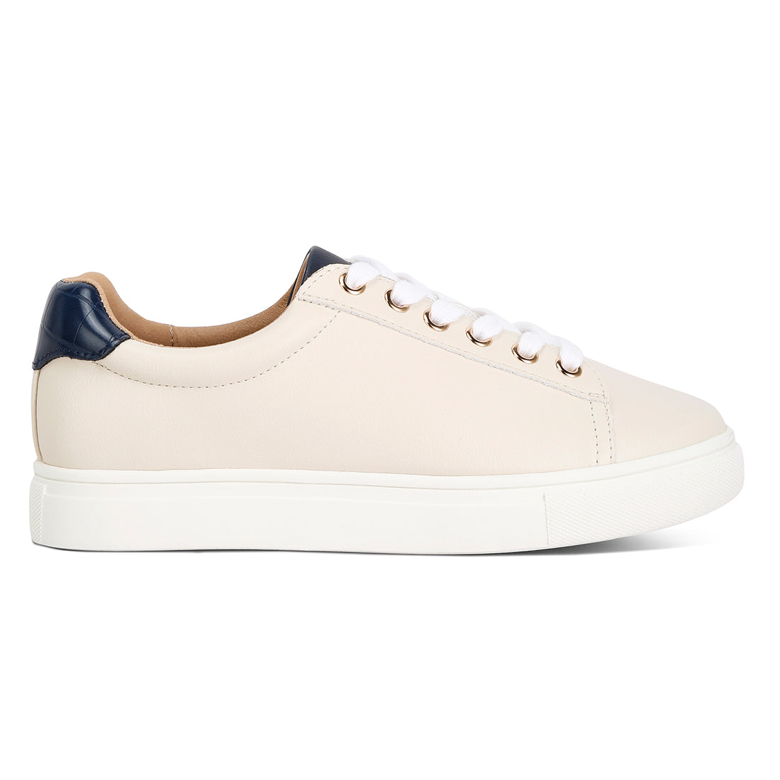 colette croc back panel sneakers#color_cream