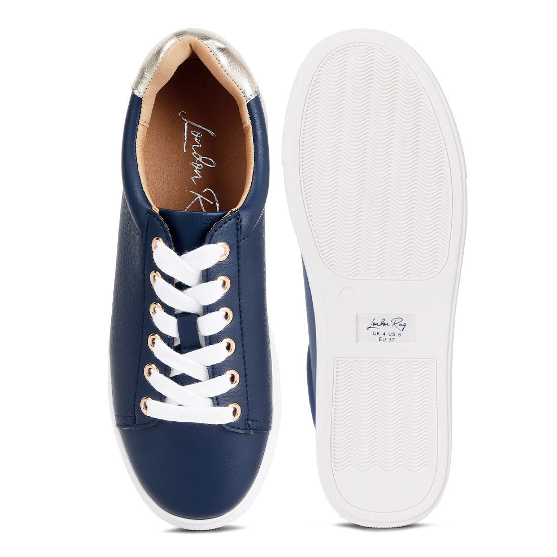 colette croc back panel sneakers#color_navy