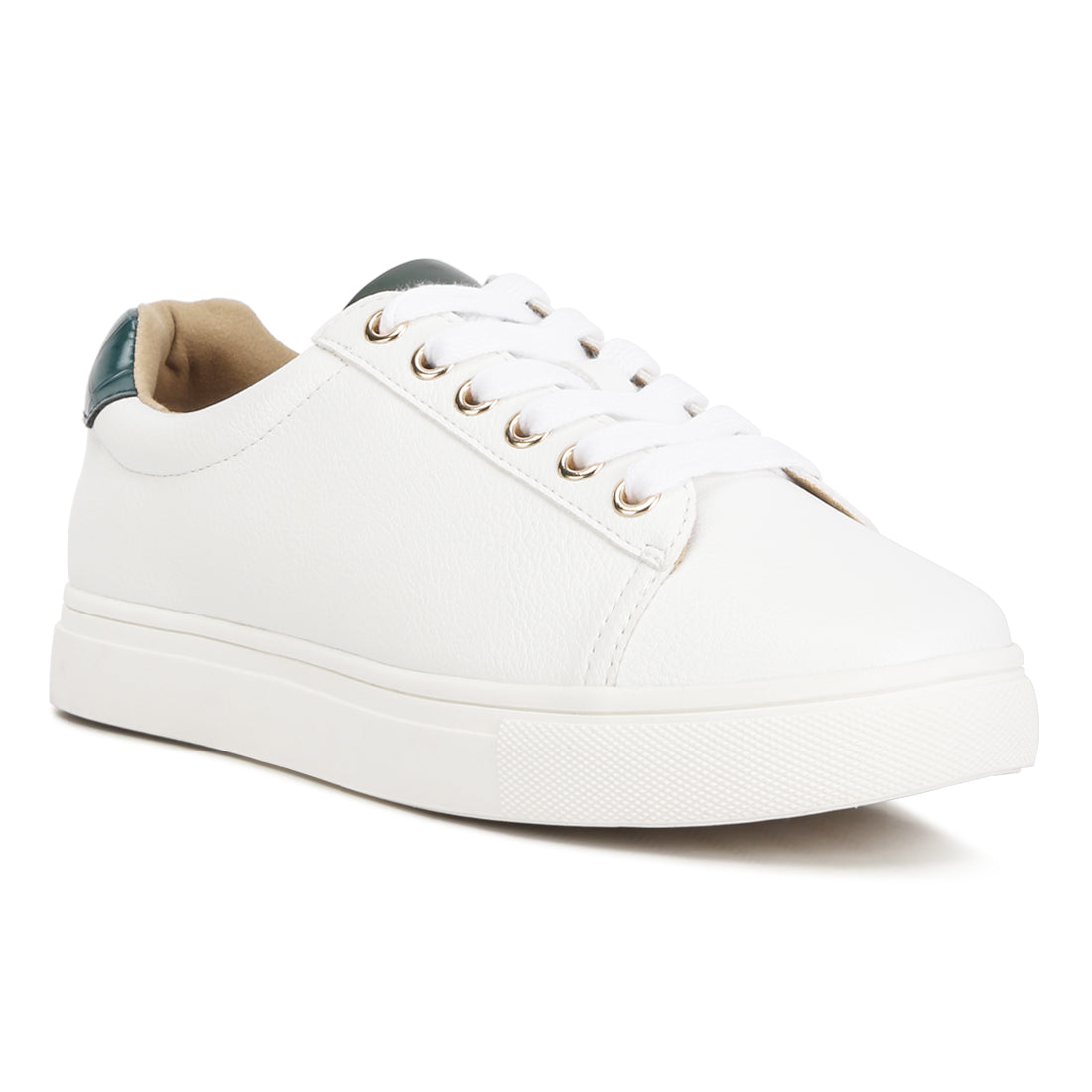 colette croc back panel sneakers#color_green