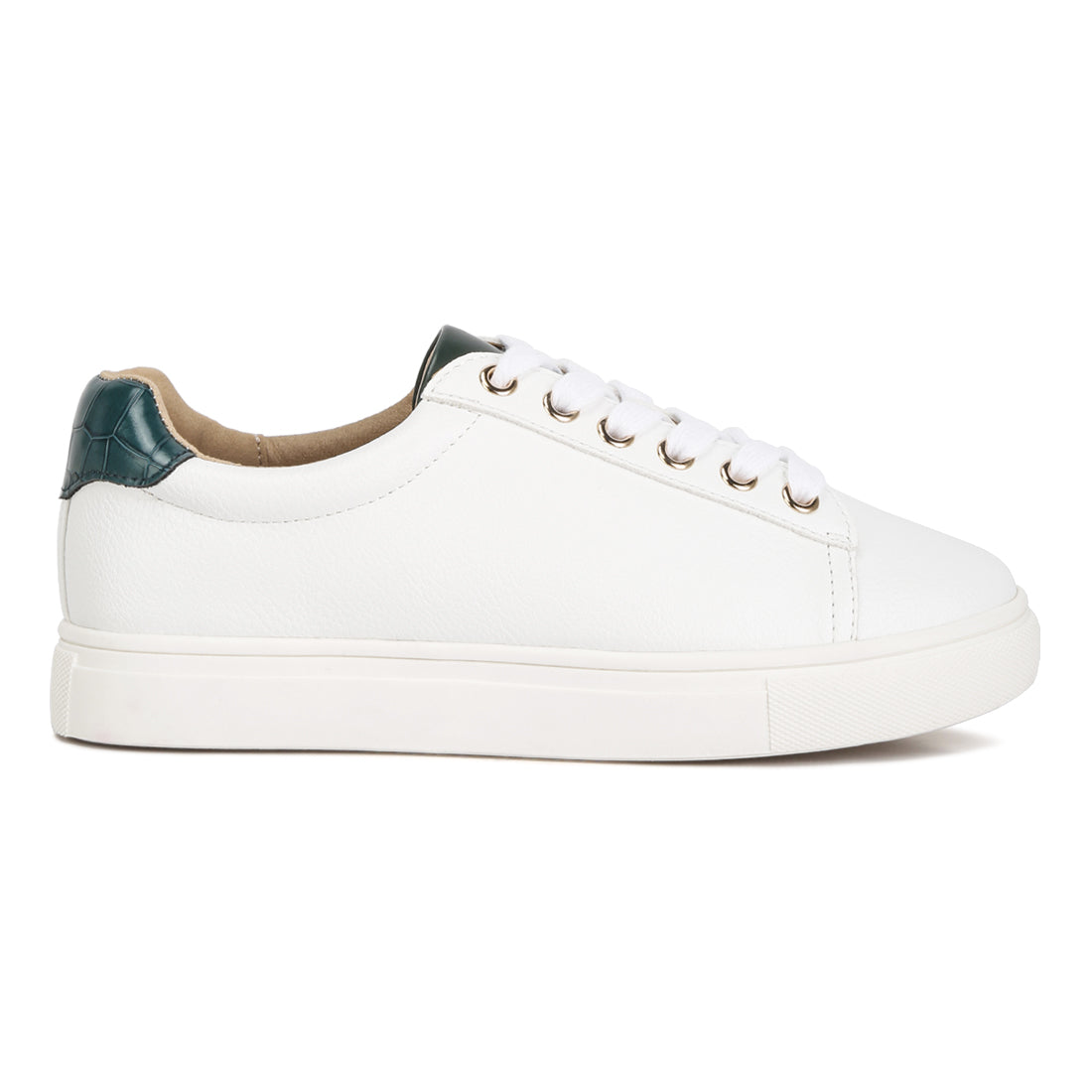 colette croc back panel sneakers#color_green