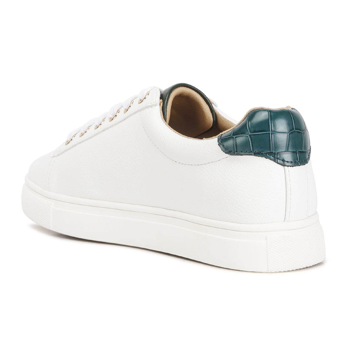 colette croc back panel sneakers#color_green