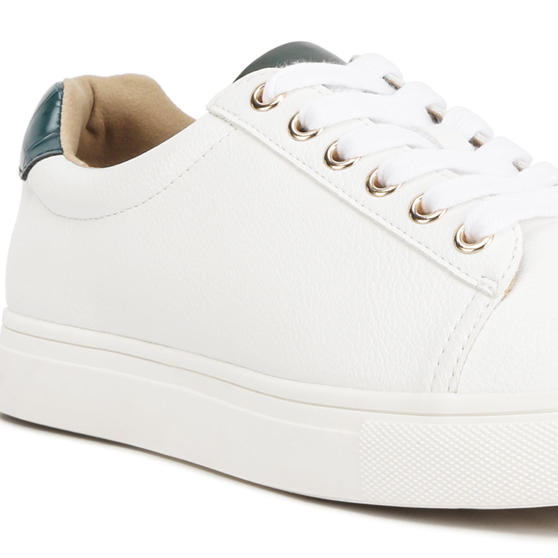 colette croc back panel sneakers#color_green