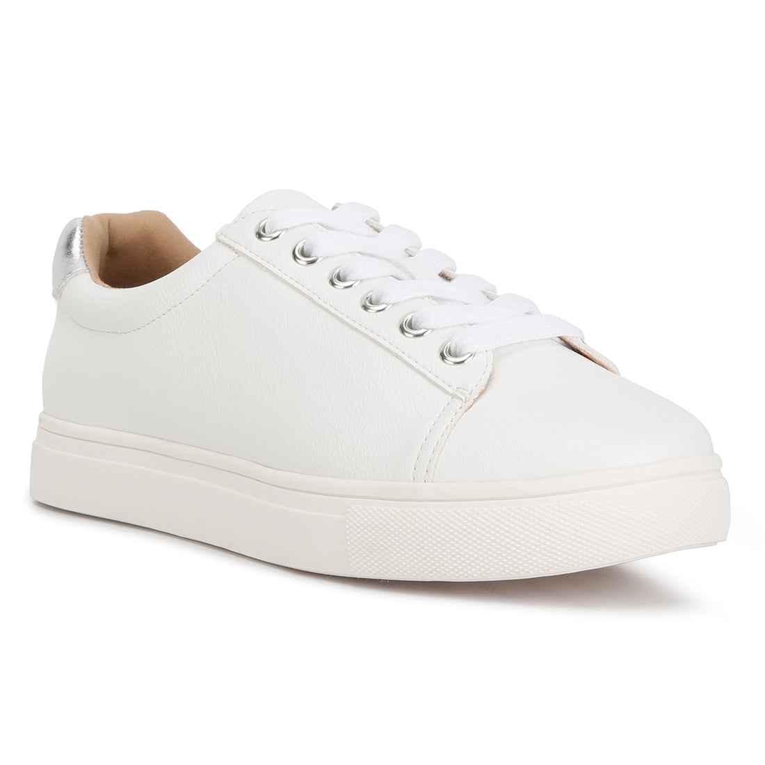 colette croc back panel sneakers#color_silver
