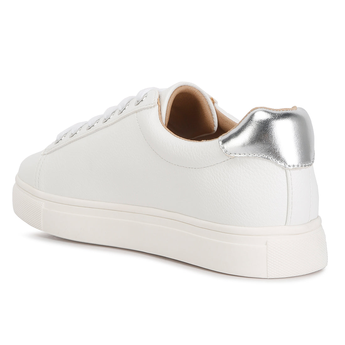 colette croc back panel sneakers#color_silver
