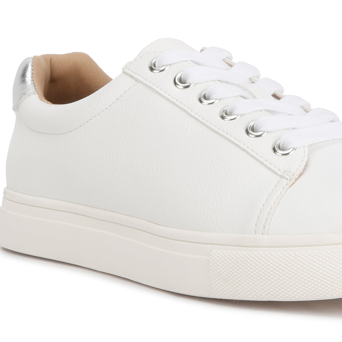 colette croc back panel sneakers#color_silver