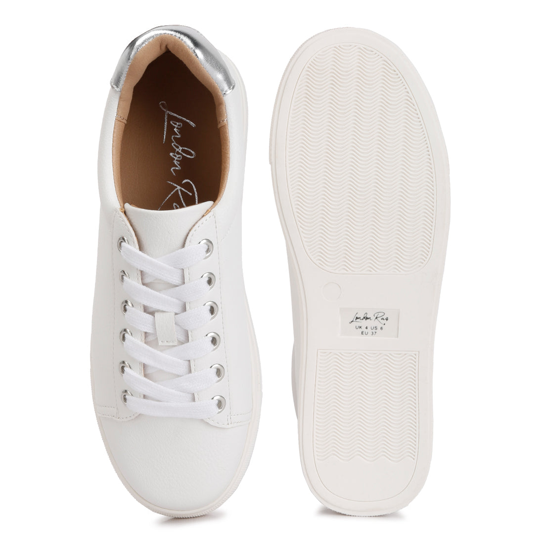 colette croc back panel sneakers#color_silver