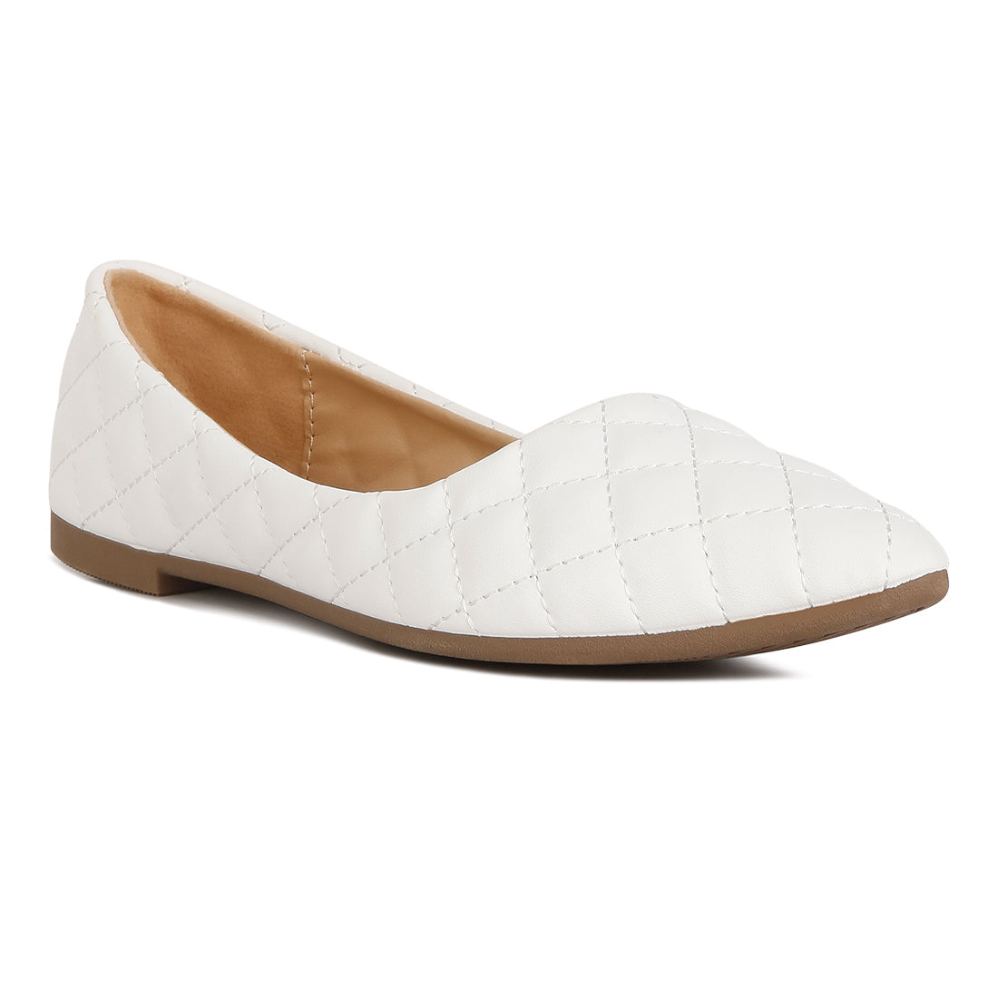 quilted detail ballet flats#color_white