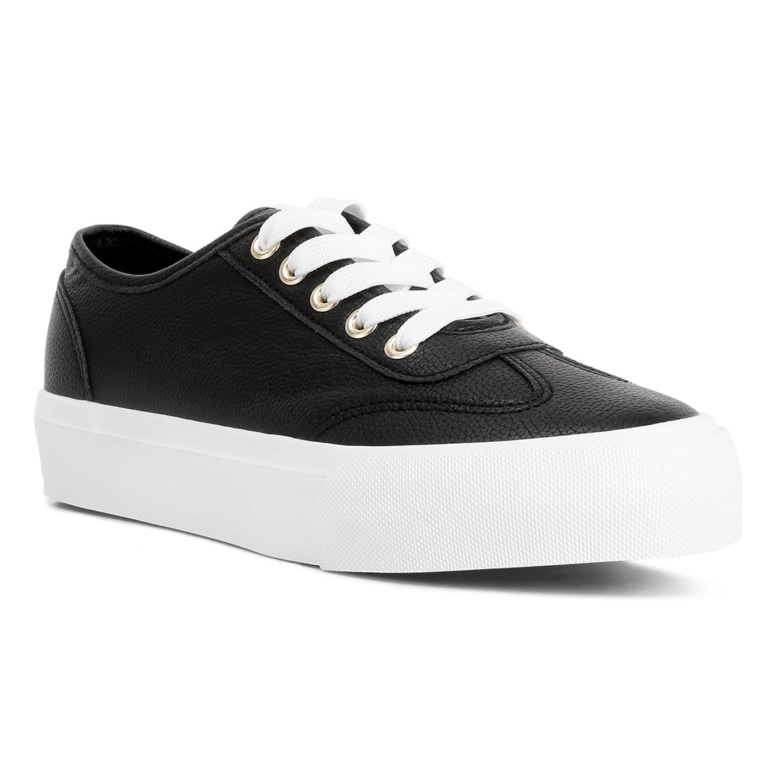 zenda chunky flatform sneakers#color_black