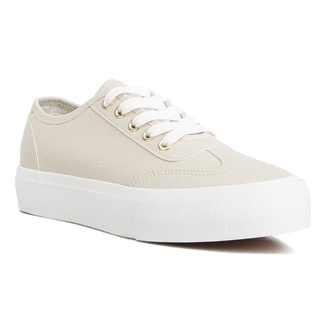 zenda chunky flatform sneakers#color_beige