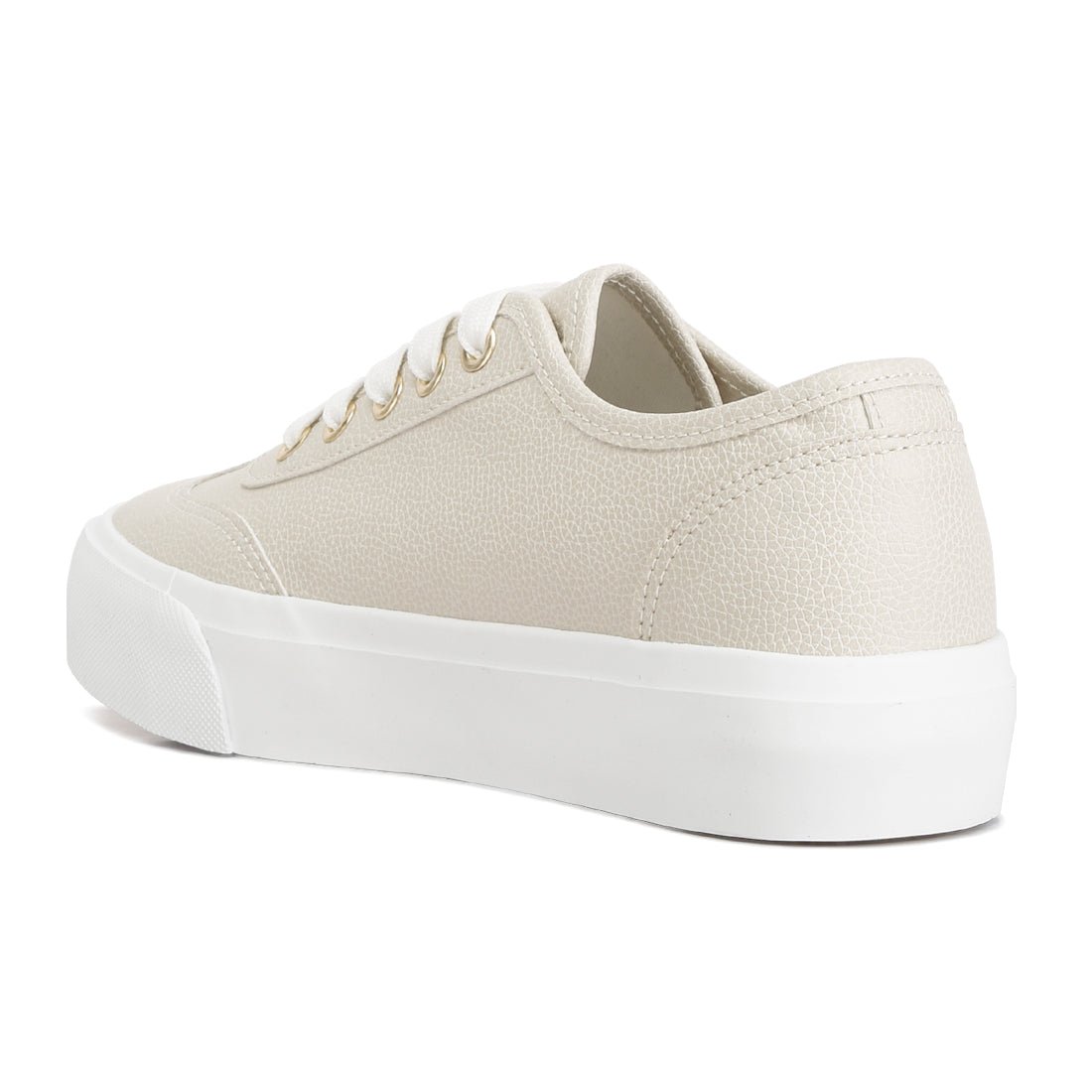 zenda chunky flatform sneakers#color_beige