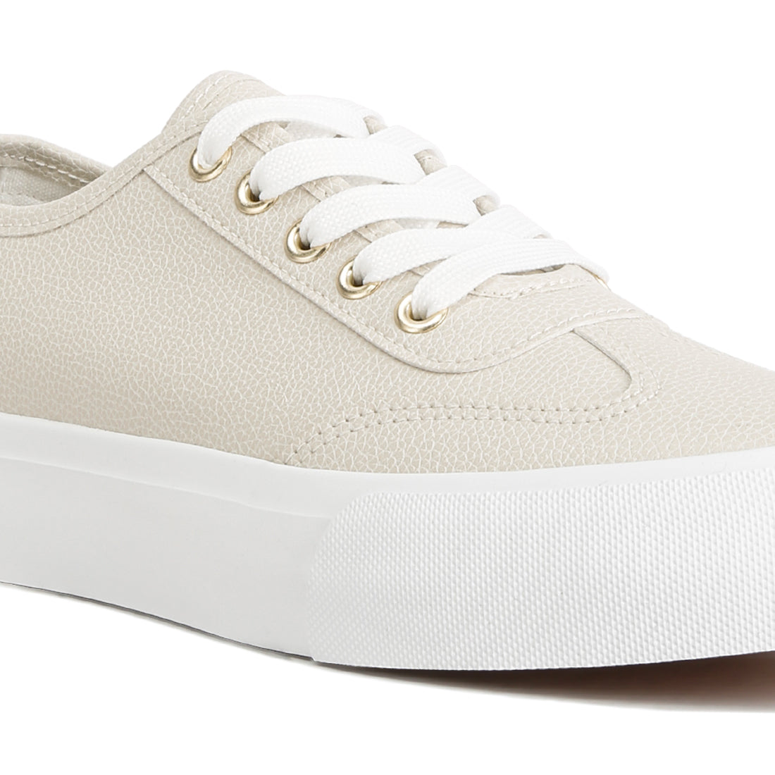 zenda chunky flatform sneakers#color_beige