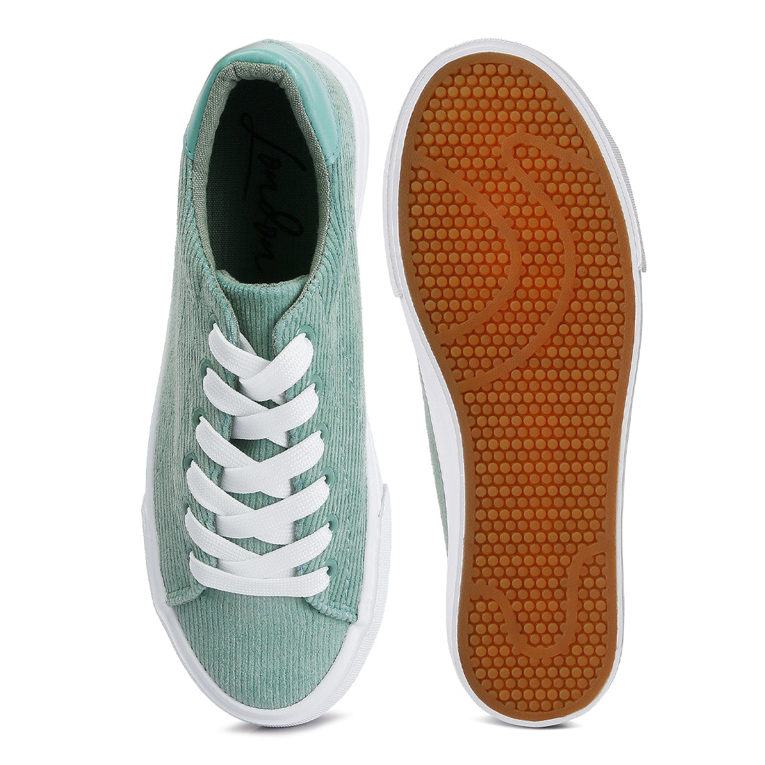 hyra solid flatform canvas sneakers#color_mint