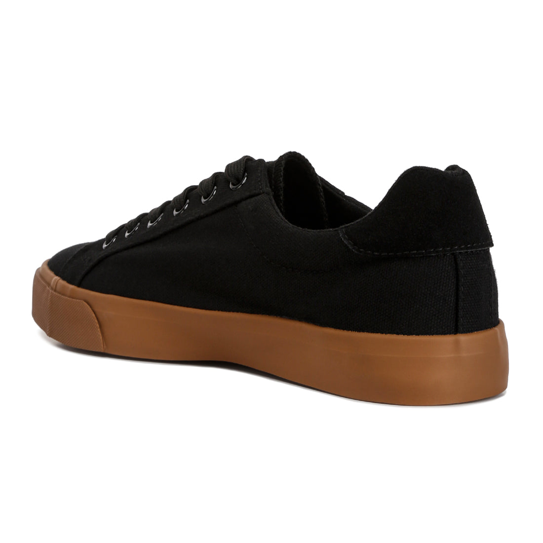 color block casual canvas sneakers#color_black