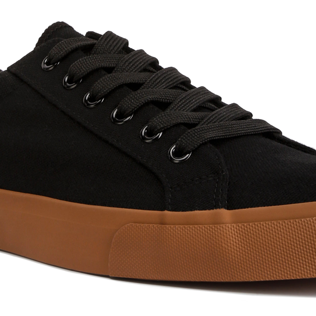 color block casual canvas sneakers#color_black