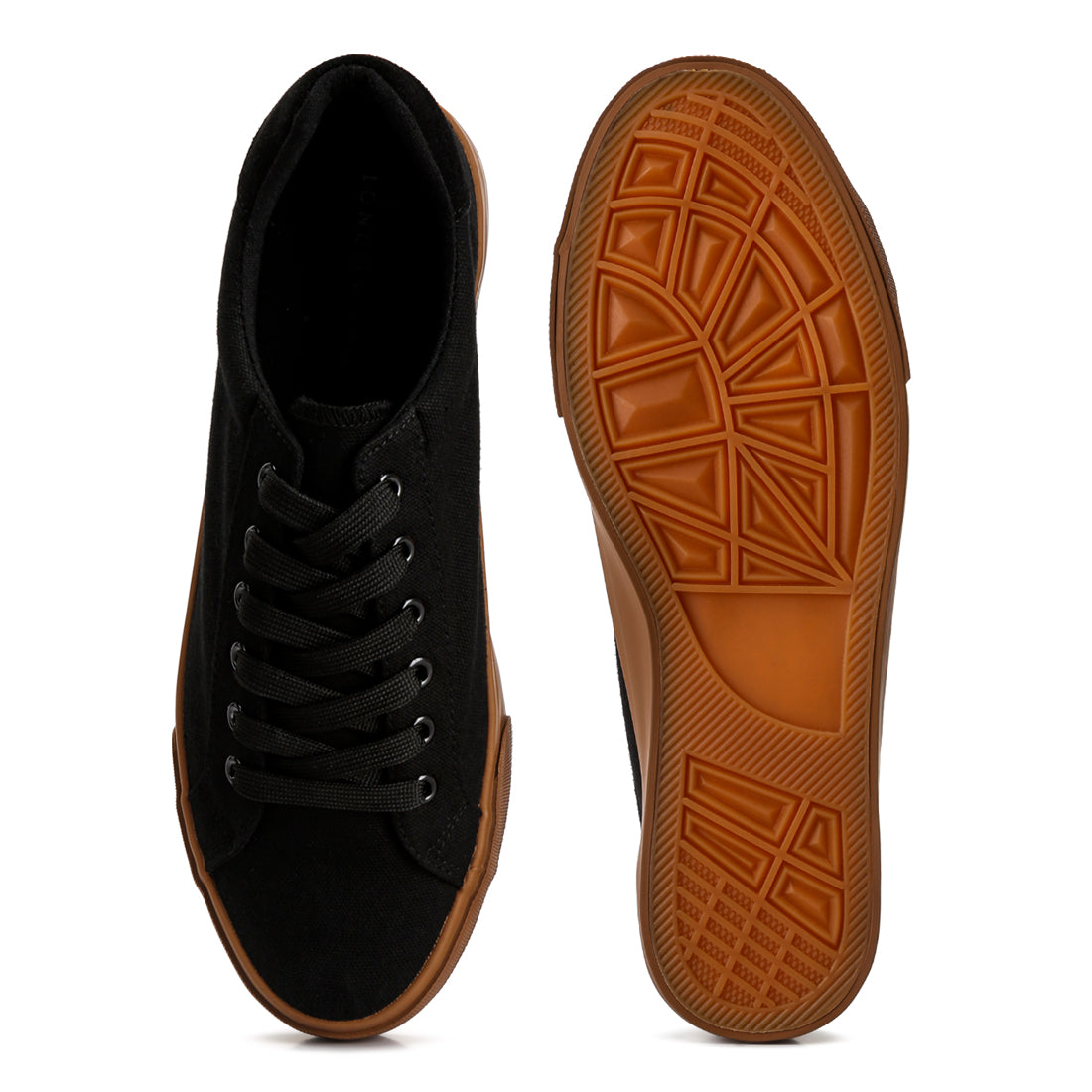 color block casual canvas sneakers#color_black